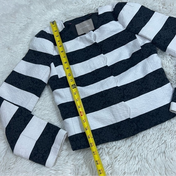 Banana Republic Striped Jacket Zip Work Blazer NWT - Picture 4 of 14